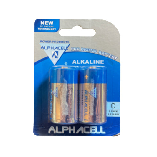C Cell Batteries 2 Pack