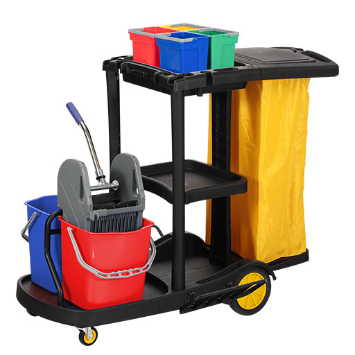Durassic Mamba Multipurpose Janitorial Trolley (Foldable)