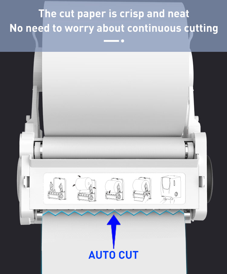 Lunar White Autocut Manual Paper Towel Dispenser