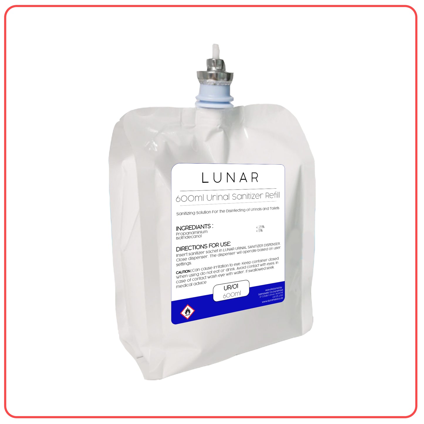 Lunar Bio Urinal Sanitizer Refill Sachet 600ml
