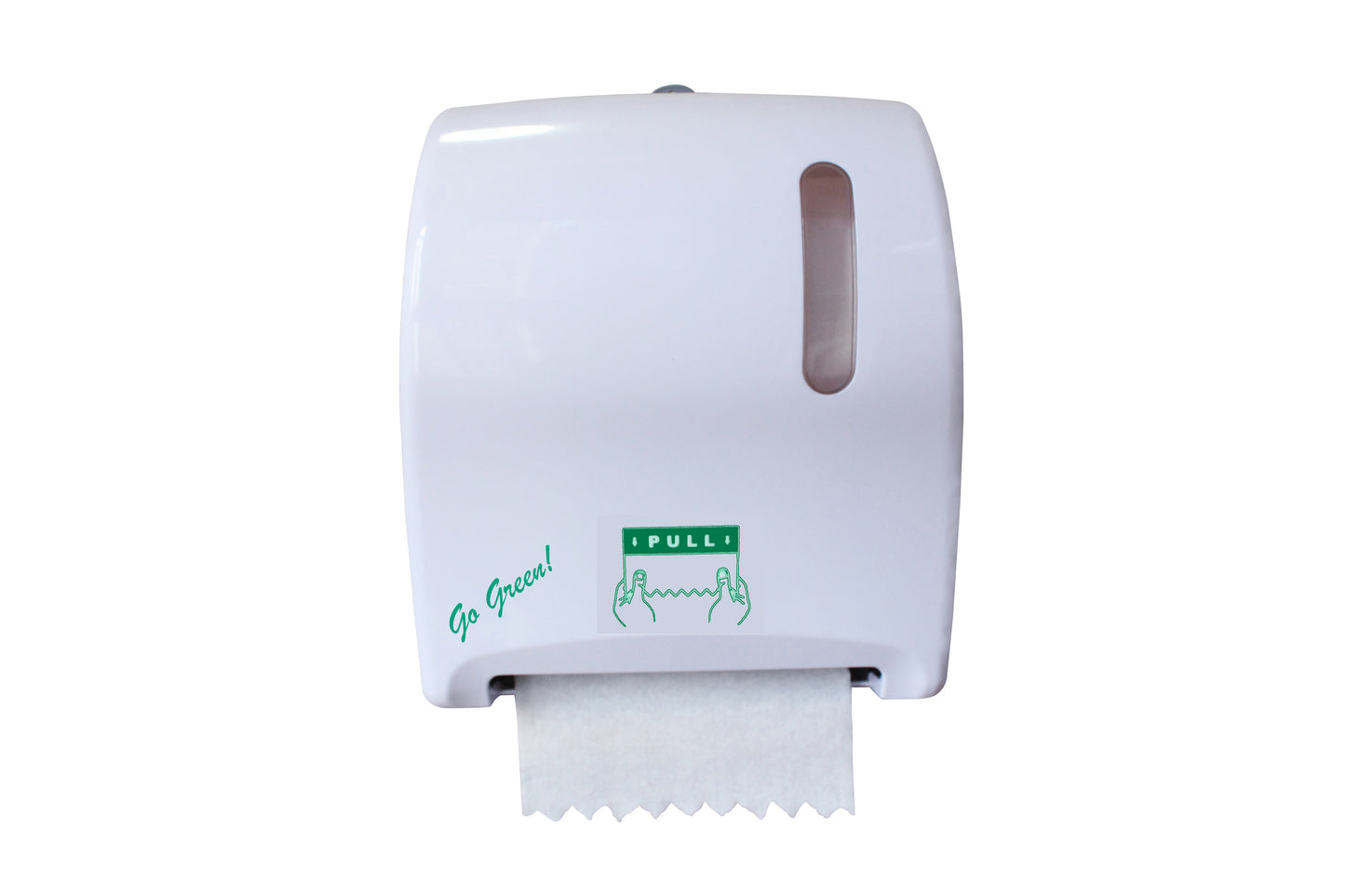 LunarEco White Eco Autocut Manual Paper Towel Dispenser