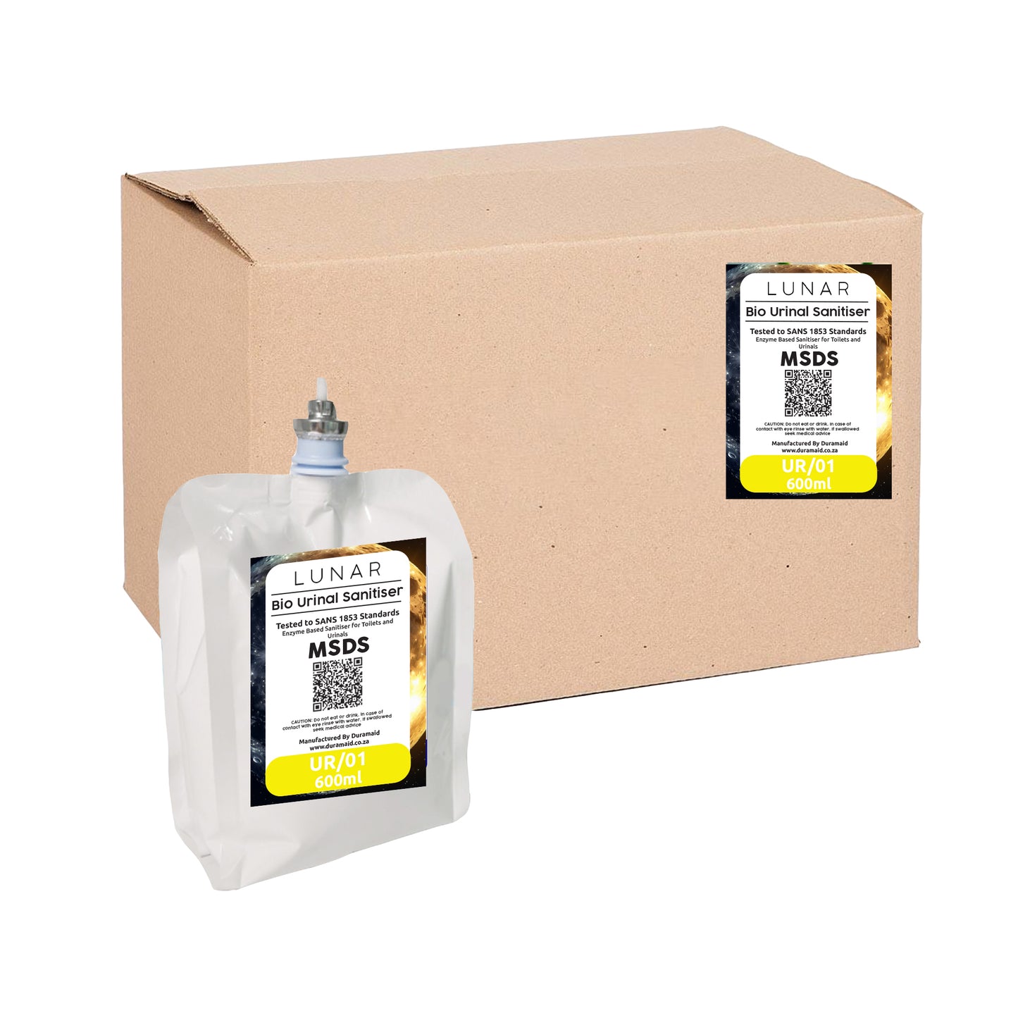 Lunar Bio Urinal Sanitizer Refill Sachet 600ml (Box of 8)