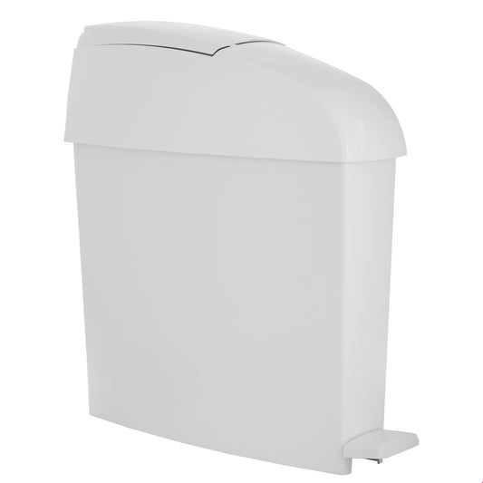 Rubbermaid White Sanitary Pedal Bin 12Lt