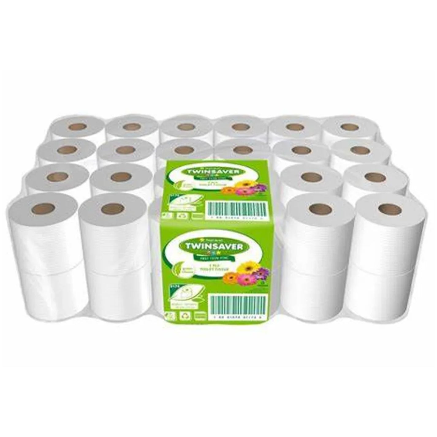 Twinsaver 1Ply Toilet Paper 500 Sheet Virgin 48's – Duramaid Cleaning ...