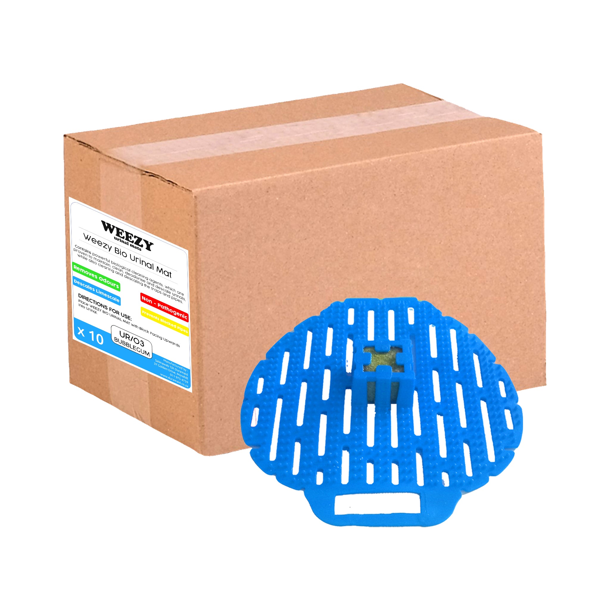 Weezy Bio Urinal Mats (10 Pack) – Duramaid Cleaning and Hygiene Supplies