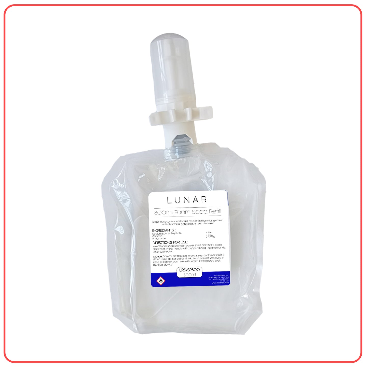 Lunar Foam Soap Refill Sachet 800ml