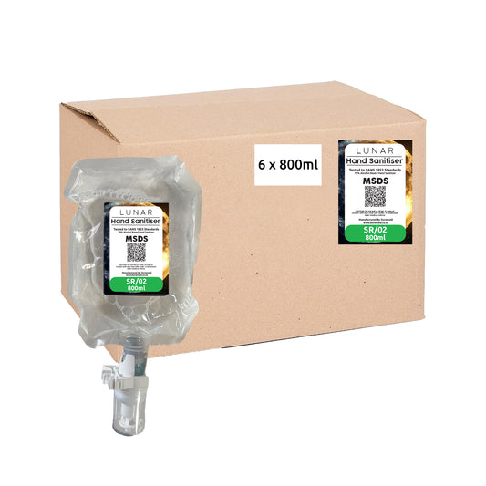 Lunar Hand Sanitizer Refill Sachet 800ml (6 per Box)