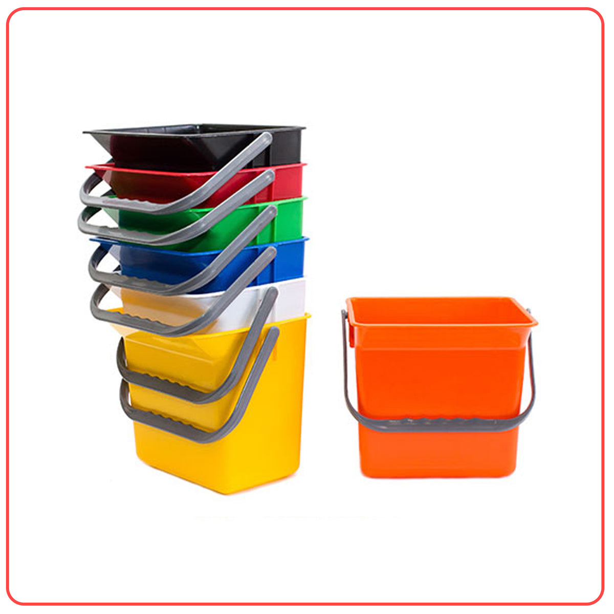 Bucket All Colours Heavy Duty Bucket Colour Coded – Duramaid Cleaning and Hygiene Supplies
