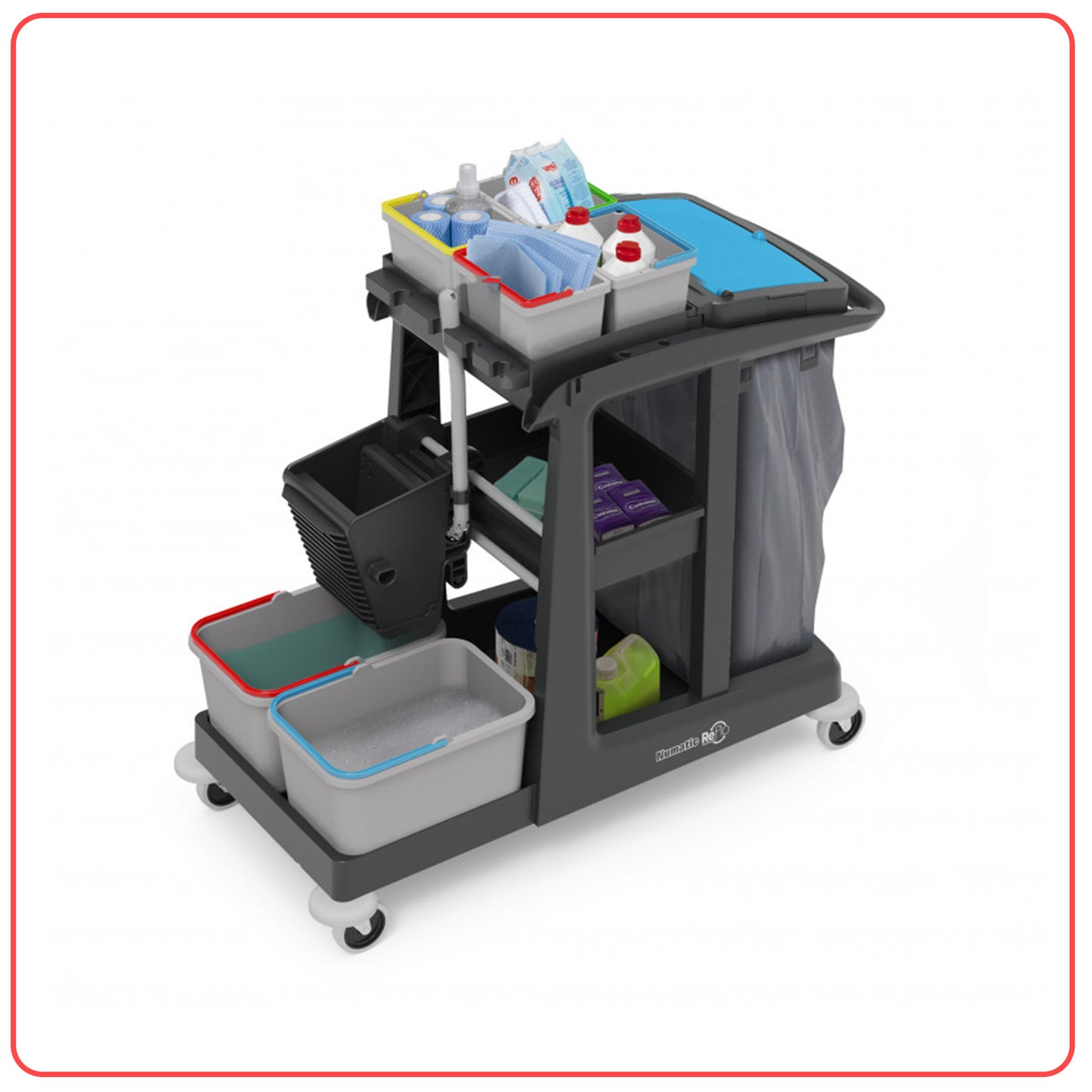 Numatic EM3 Eco-Matic Janitorial Trolley