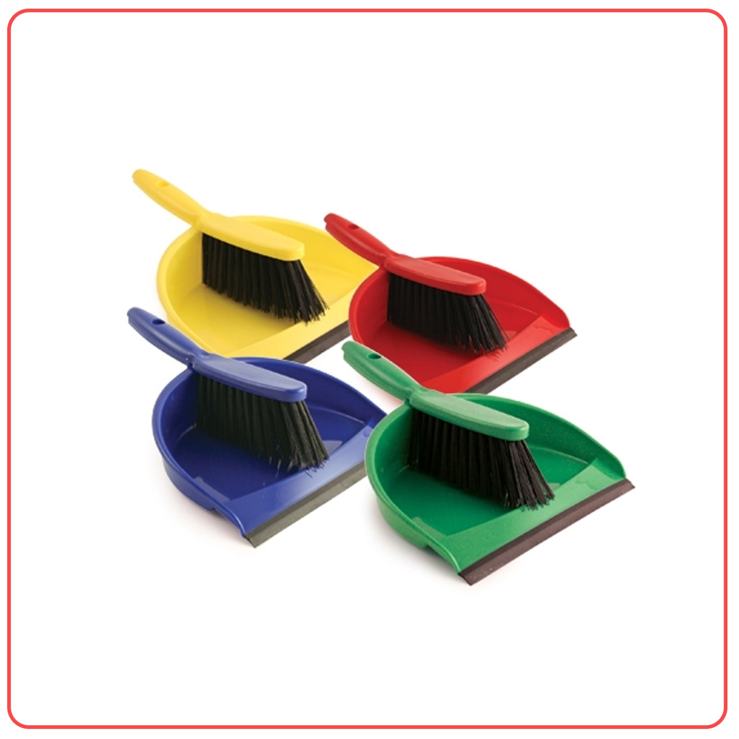 Colour Coded Dustpan and Brush