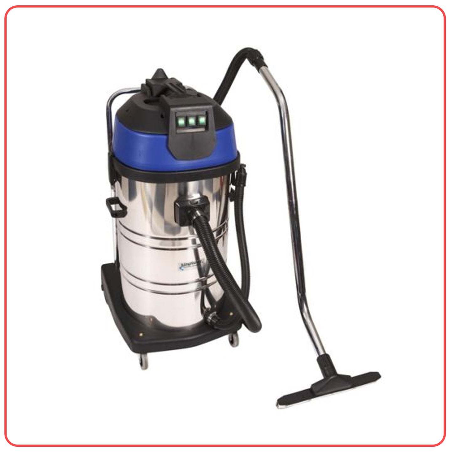 Kingfisher 80L Stainless Steel Wet and Dry Vacuum - 3 motors