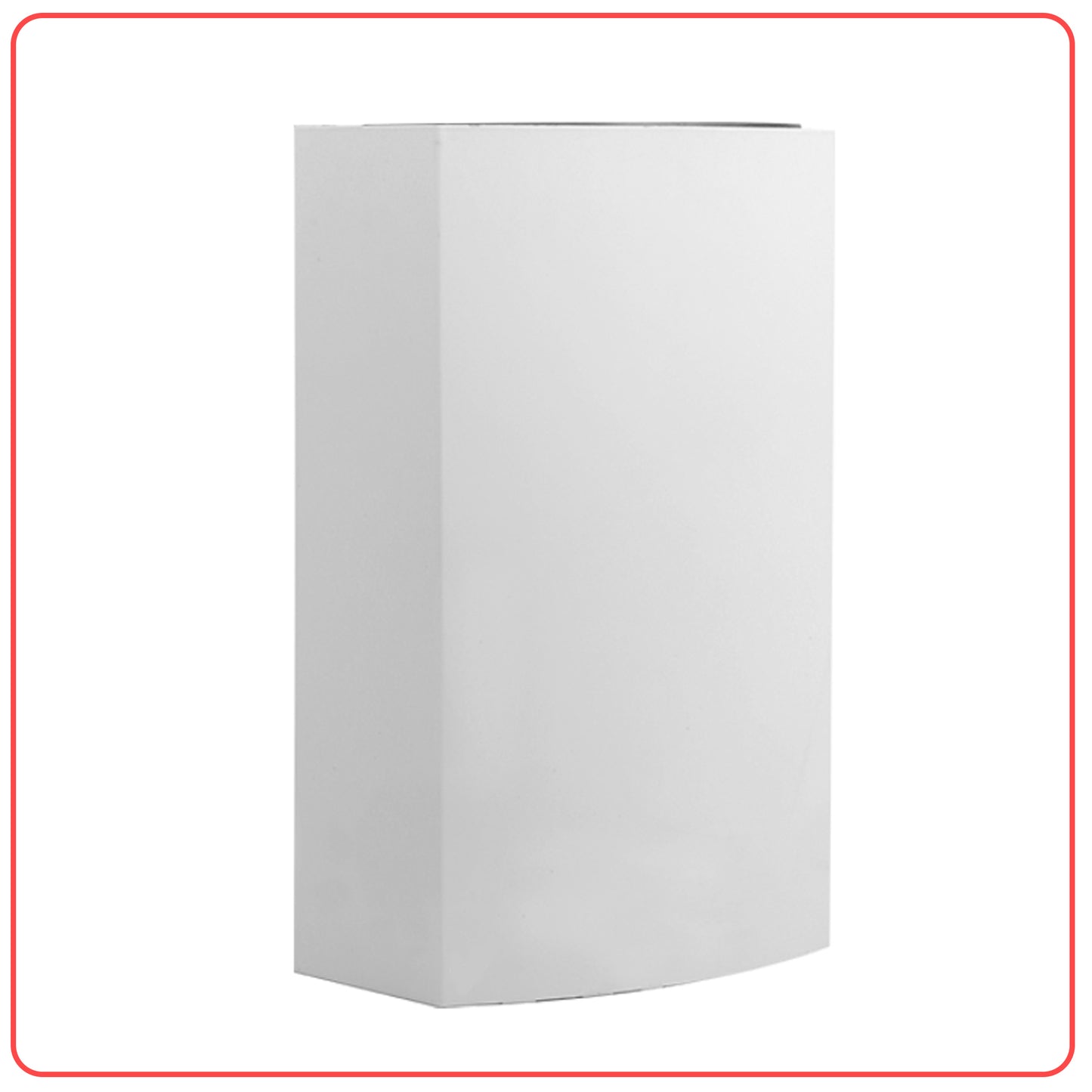 White Mild Steel Wall Bin